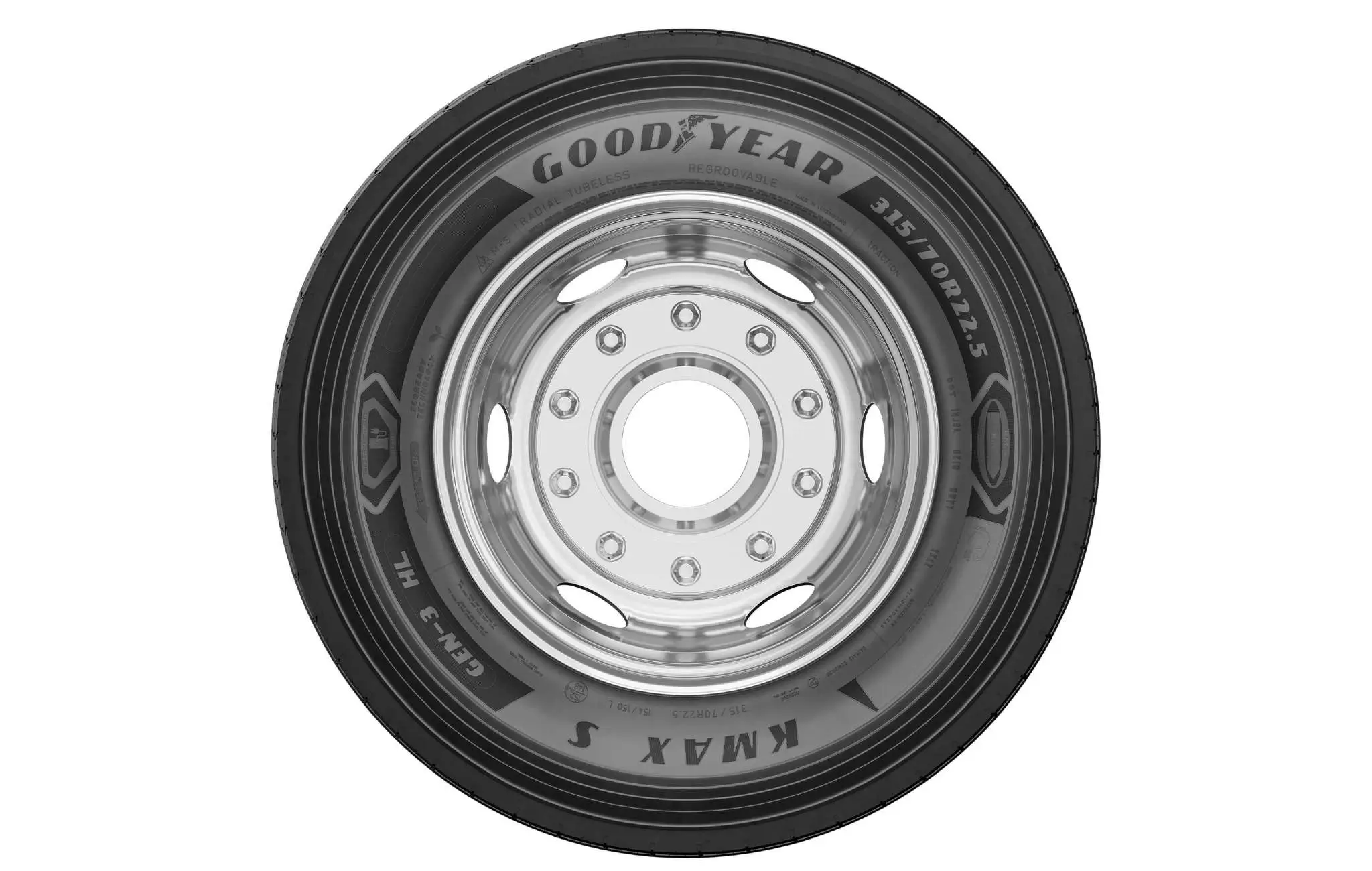 Opony z nowej gamy Goodyear KMAX GEN-3 zapewniają długie przebiegi i wyższą efektywność paliwową