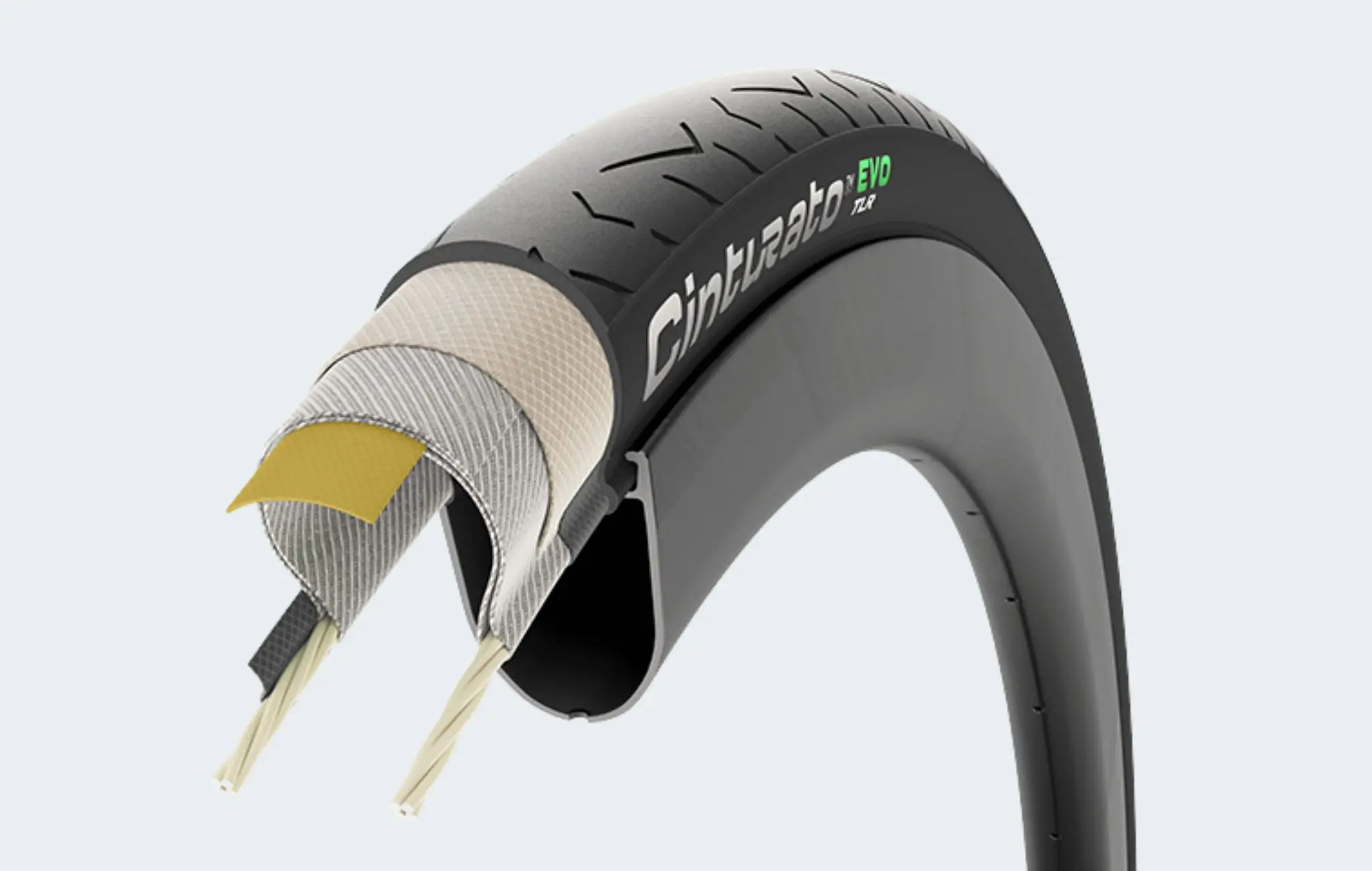 CINTURATO EVO TLR wykorzystuje mieszankę SmartEVO AS – najbardziej zaawansowaną w ofercie Pirelli Cycling