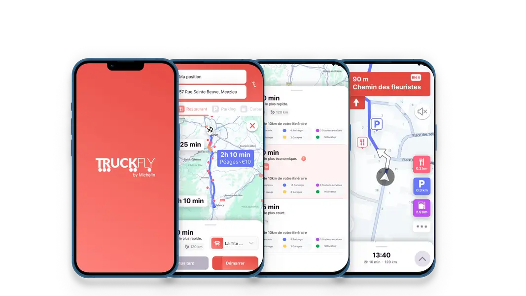 Michelin: nowa funkcja GPS w aplikacji Truckfly