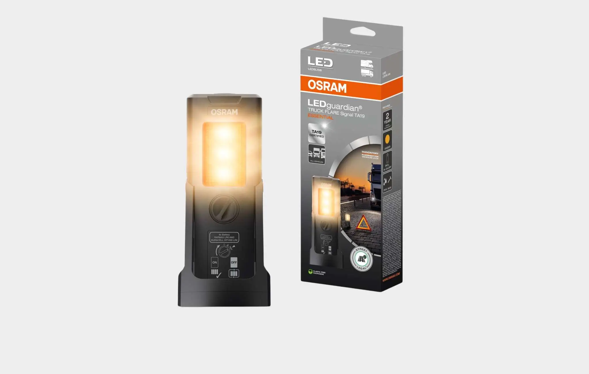 OSRAM LEDguardian® TRUCK FLARE Signal TA19 Essential