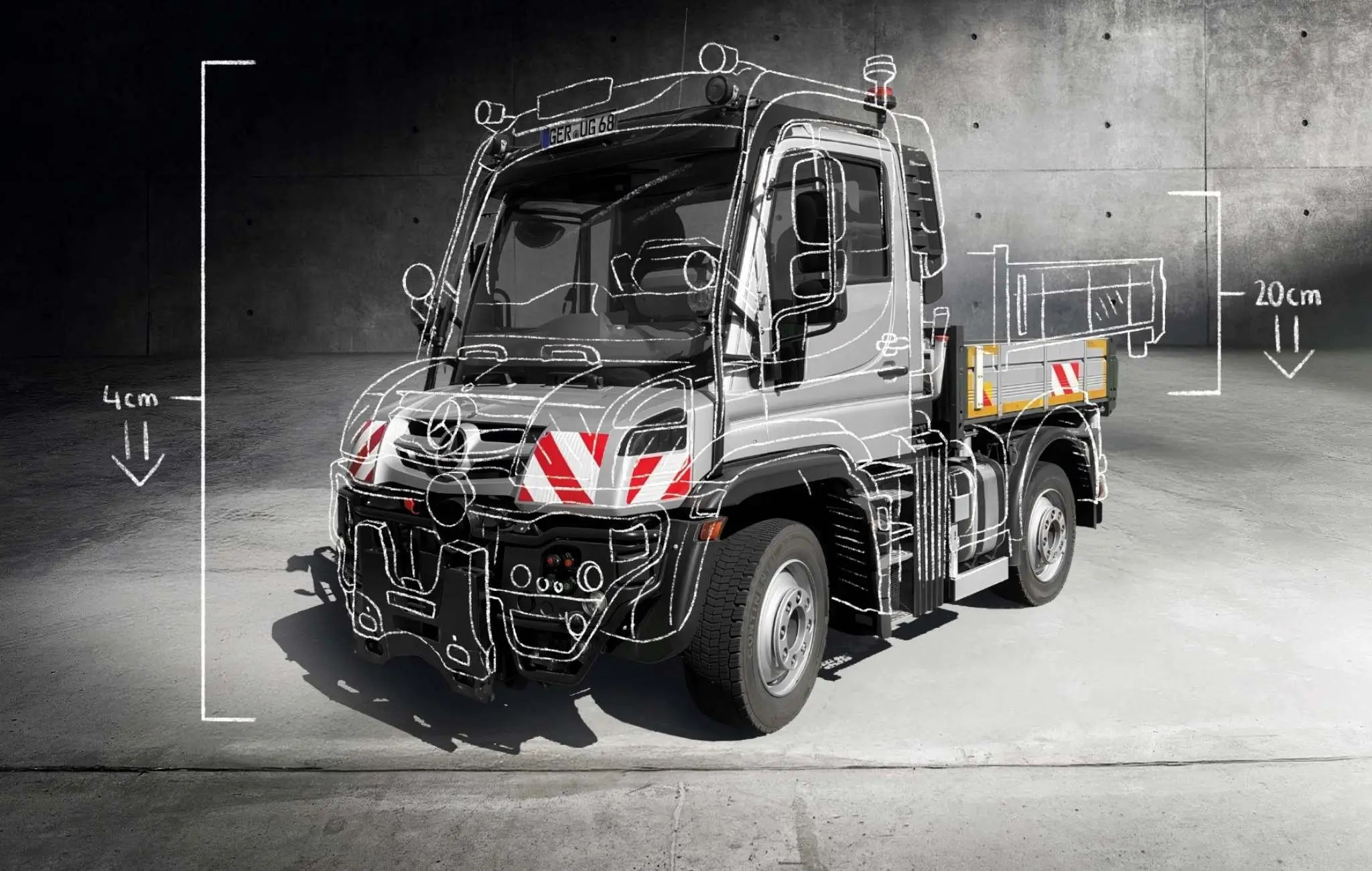 Unimog Low powstał w celu obniżenia wysokości załadunku wykonywanego ręcznie. Fot. Daimler