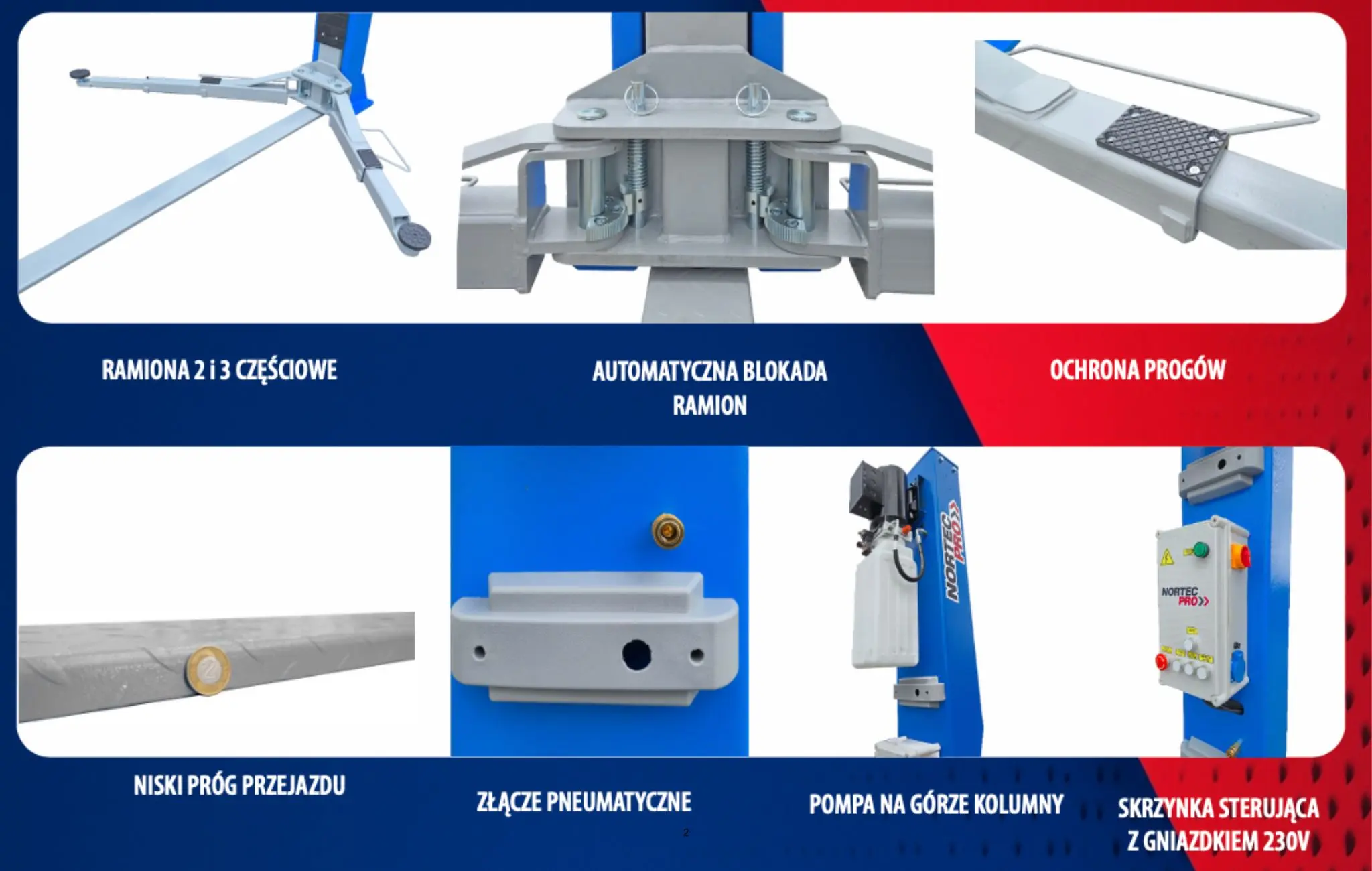 Zalety podnośnika&nbsp;Nortec PD4000ST