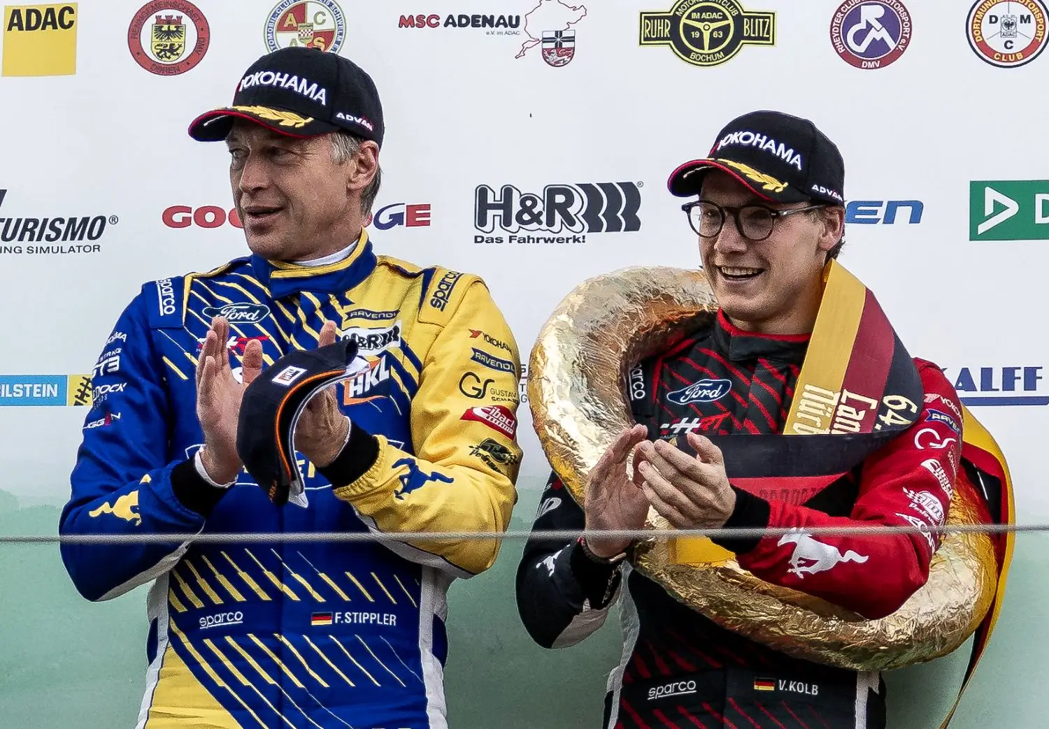 Kierowcy. Od lewej: Frank Stippler Frank i Vincent Kolb